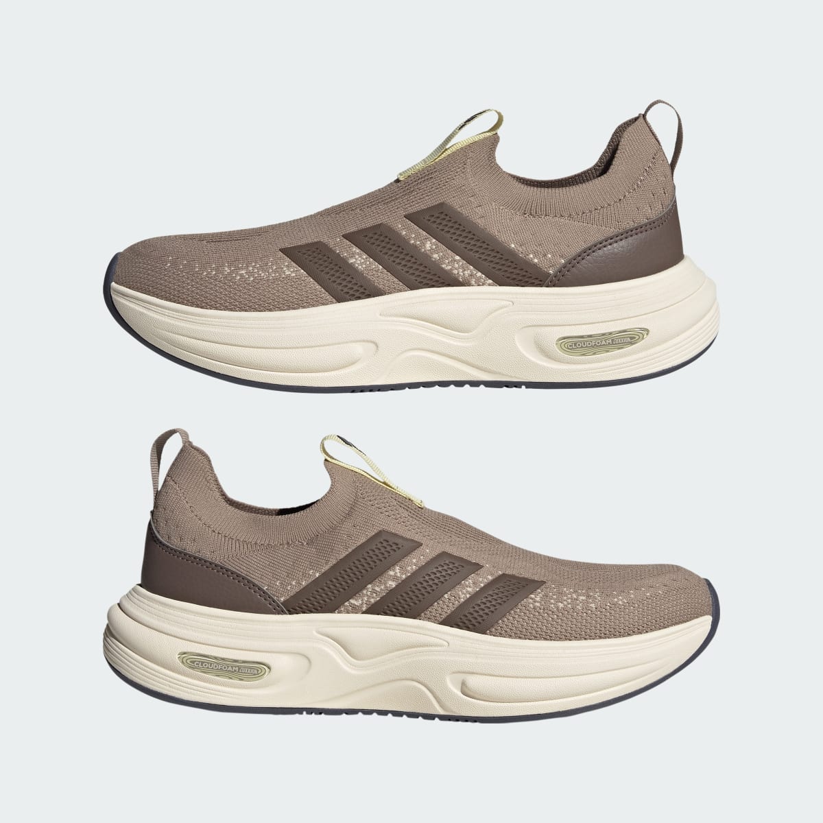 Adidas Women's Cloudfoam Cuxxion Sock Shoes - Chalky Brown / Earth Strata / Crystal Linen - Image 7