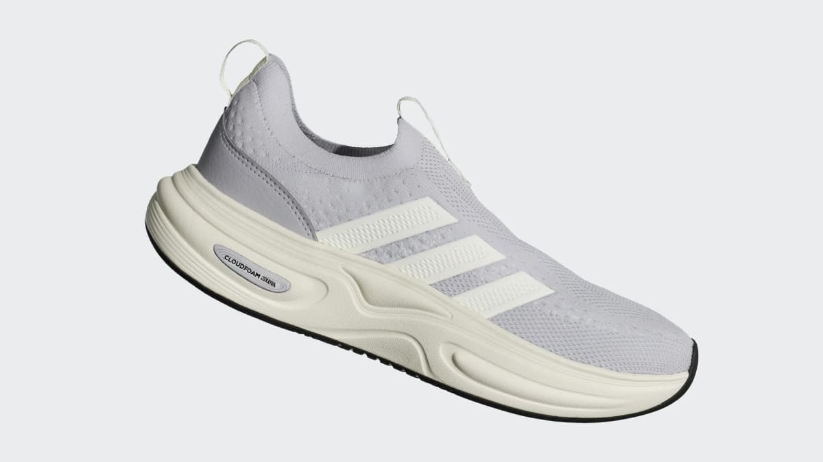 Adidas Women's Cloudfoam Cuxxion Sock Shoes - Dash Grey / Cloud White / Core Black - Image 2