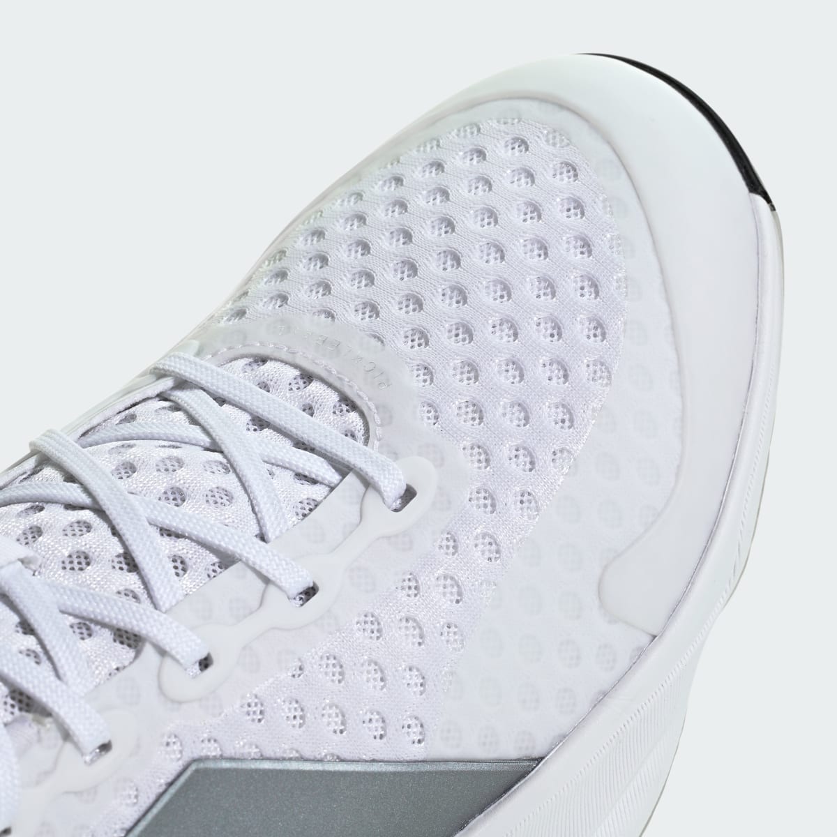 Adidas Men's Court Pickleball 2 Shoes - Cloud White / Tech Grey Metallic / Lucid Lemon - Image 8