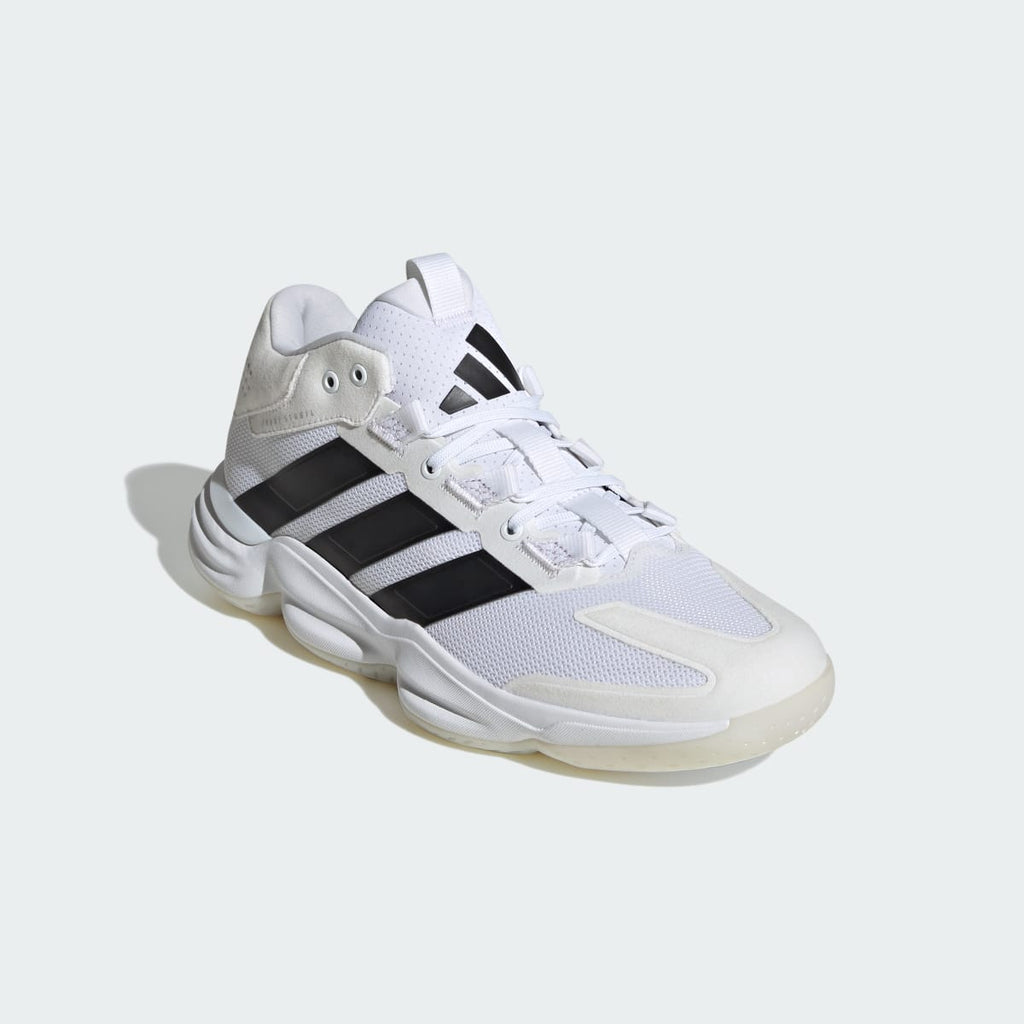 Adidas Men's Court Stabil Indoor Shoes - Cloud White / Core Black / Cloud White - Image 4