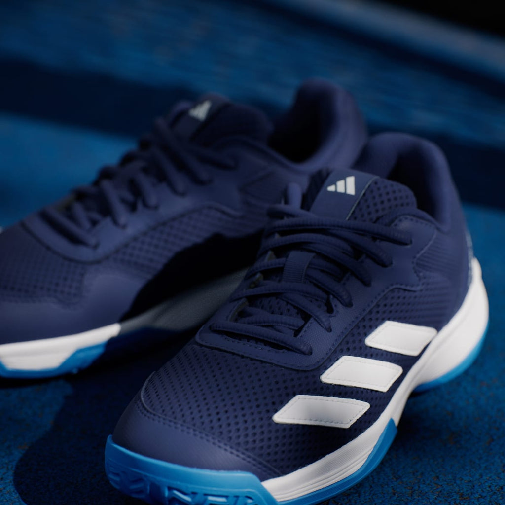 Adidas Kids' Courtflash Tennis Shoes Kids - Dark Blue / Cloud White / Bright Blue - Image 10