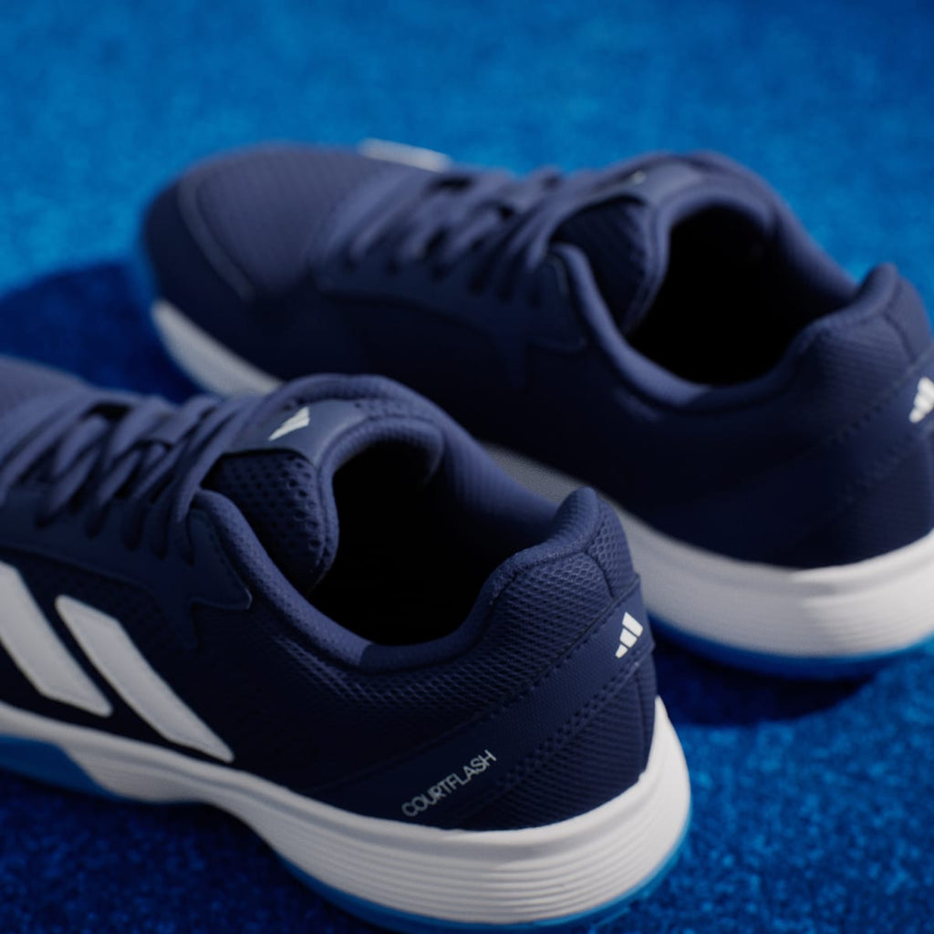 Adidas Kids' Courtflash Tennis Shoes Kids - Dark Blue / Cloud White / Bright Blue - Image 9