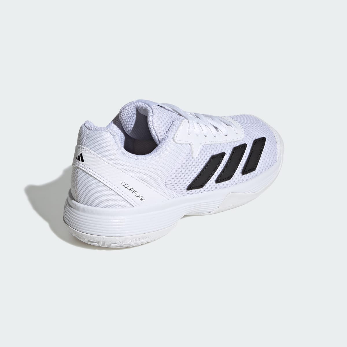 Adidas Kids' Courtflash Tennis Shoes Kids - Cloud White / Core Black / Cloud White - Image 5