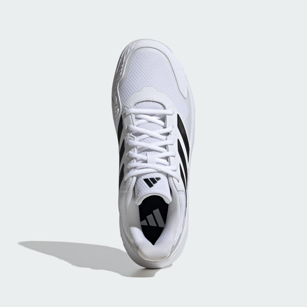 Adidas Men's Courtjam Control 3 Tennis Shoes - Cloud White / Core Black / Grey Two - Image 3