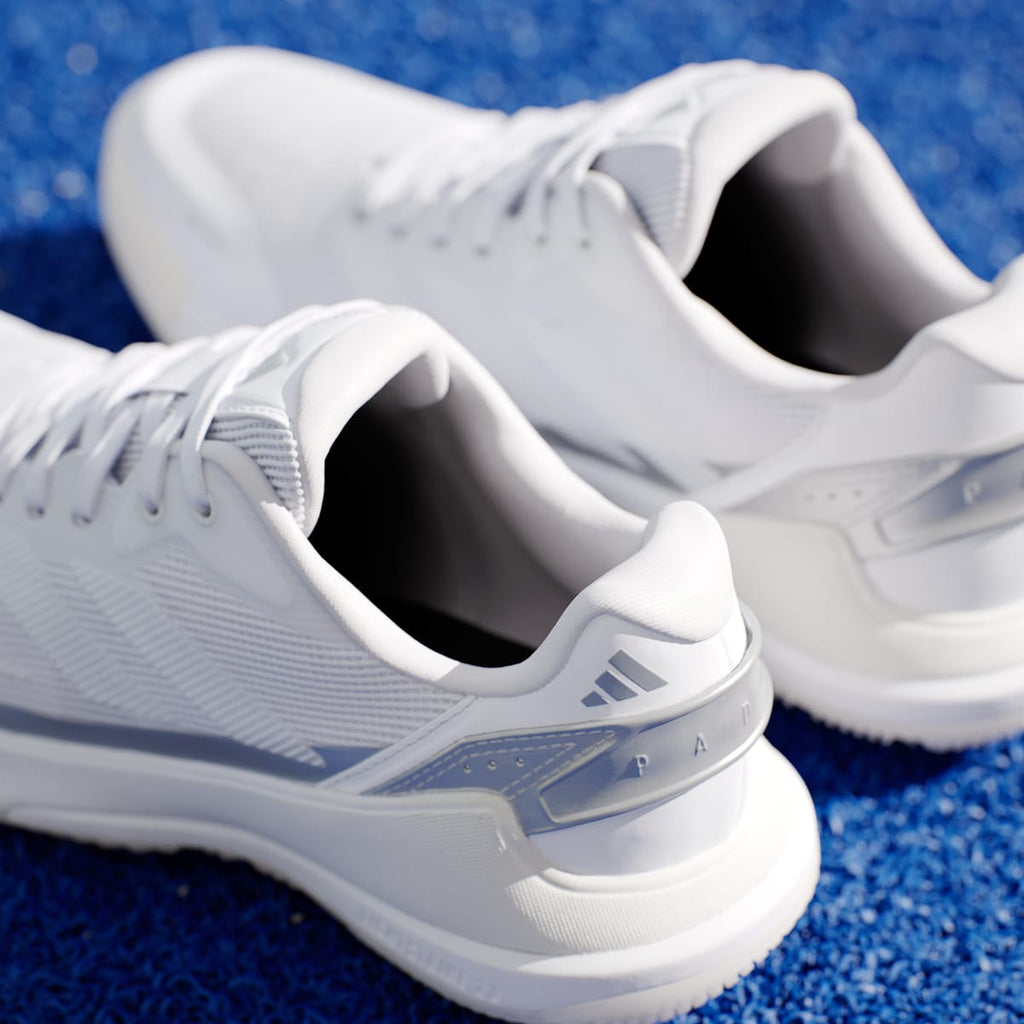 Adidas Women's Crazyquick Lightstrike Padel Shoes - Cloud White / Cloud White / Zero Metalic - Image 9