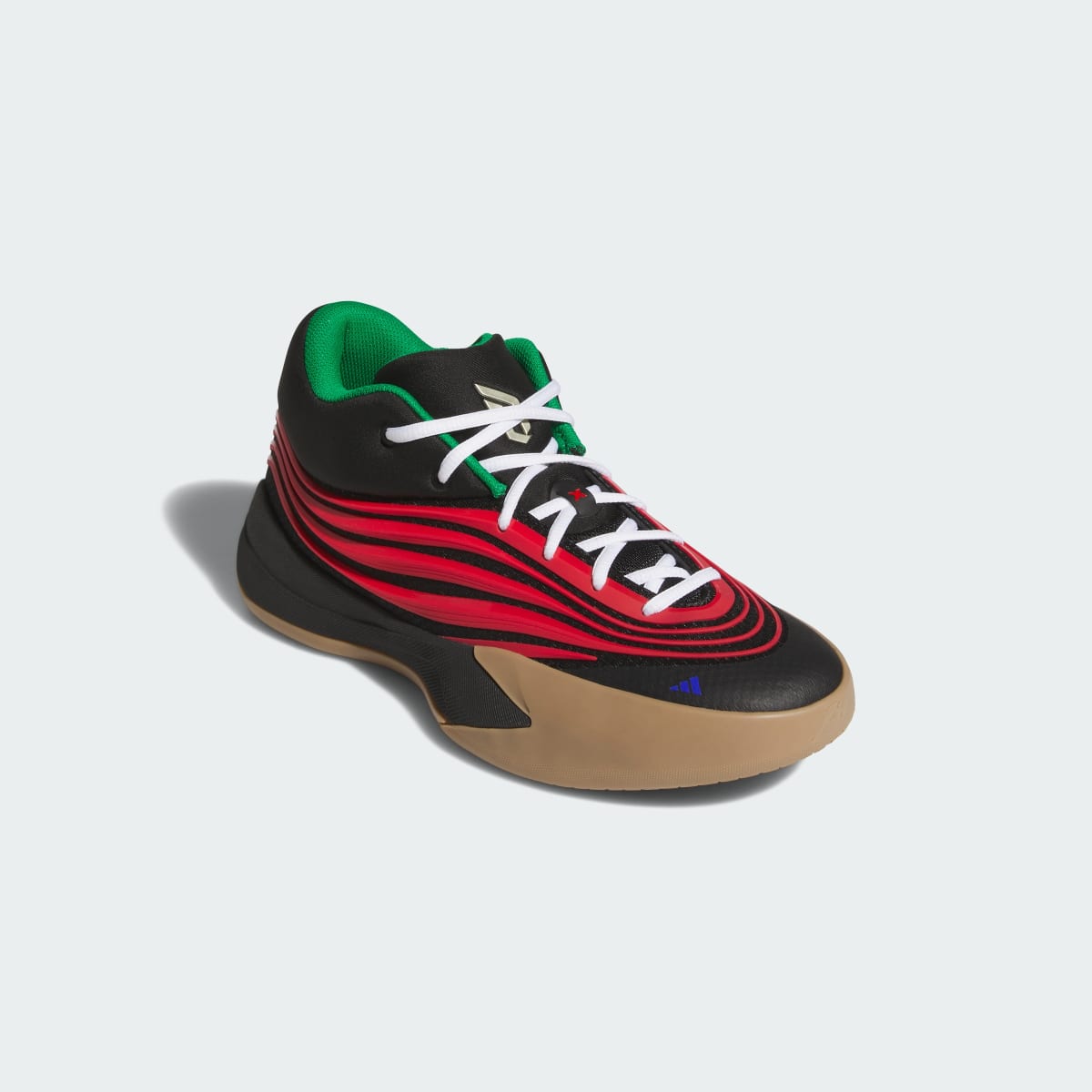 Adidas Men's DAME X Shoes - Core Black / Pure Ruby / Gum - Image 4
