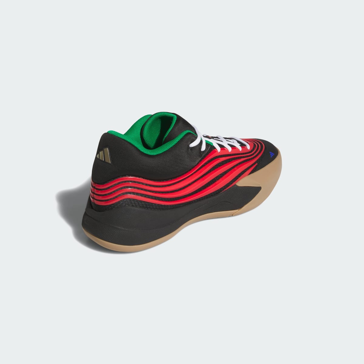 Adidas Men's DAME X Shoes - Core Black / Pure Ruby / Gum - Image 5