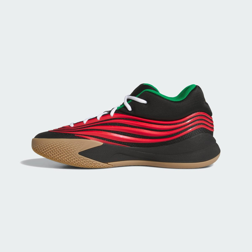Adidas Men's DAME X Shoes - Core Black / Pure Ruby / Gum - Image 6