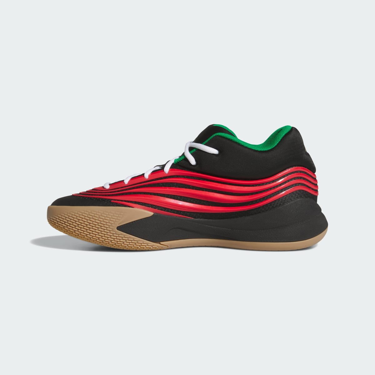 Adidas Men's DAME X Shoes - Core Black / Pure Ruby / Gum - Image 6