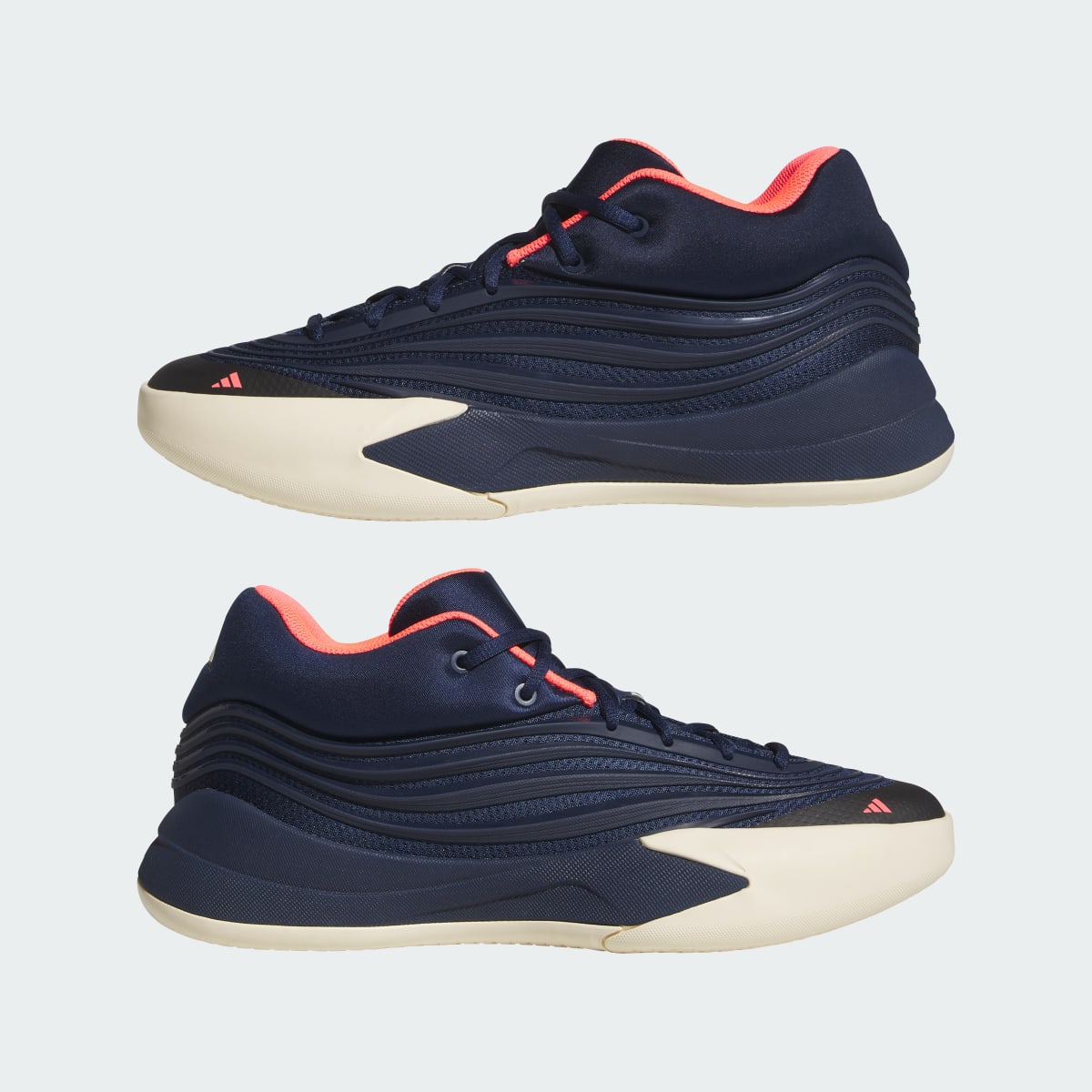 Adidas Men's DAME X Shoes - Night Indigo / Warm Vanilla / Solar Turbo - Image 7
