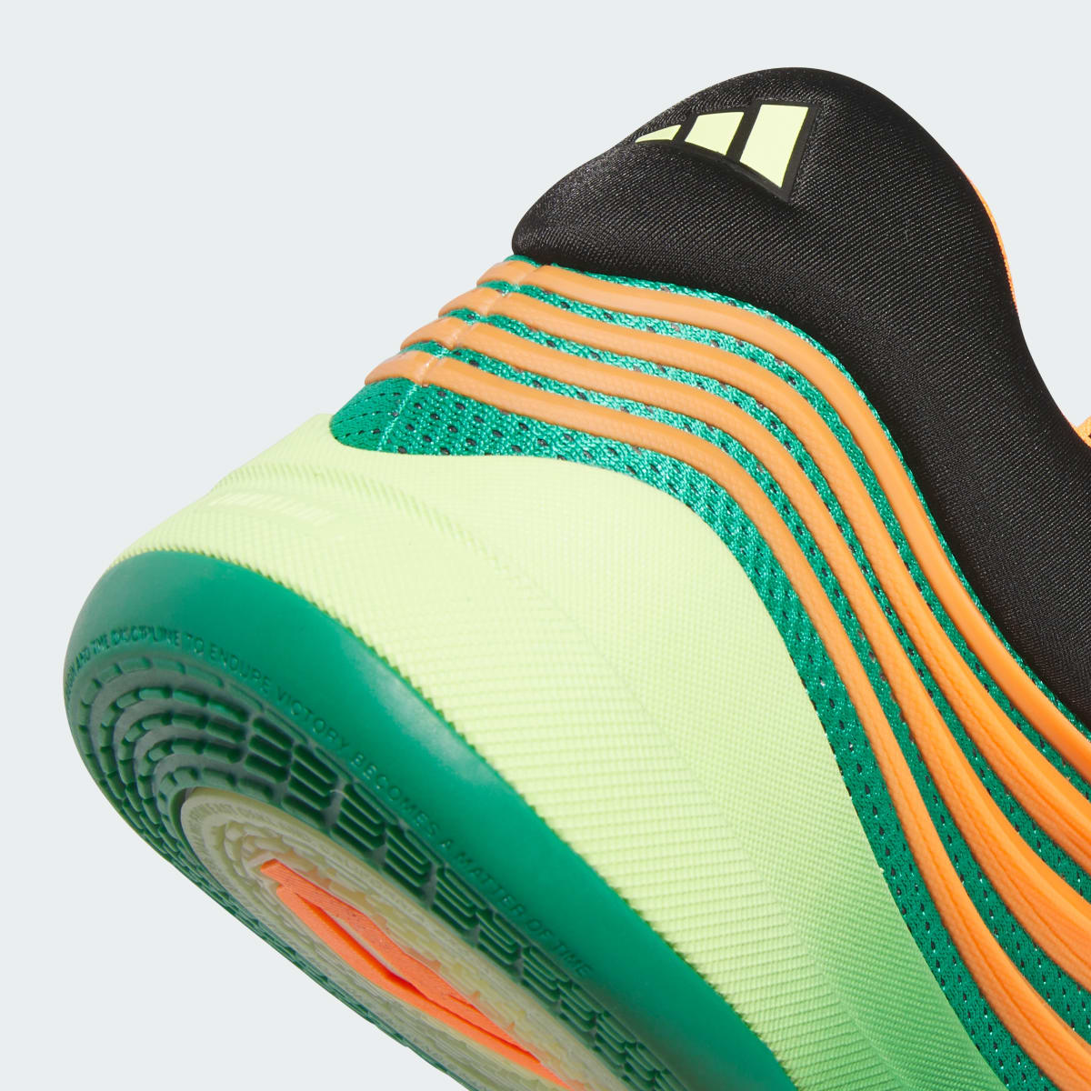 Adidas Men's DAME X Shoes - Court Green / Lucid Orange / Frozen Lemon - Image 9
