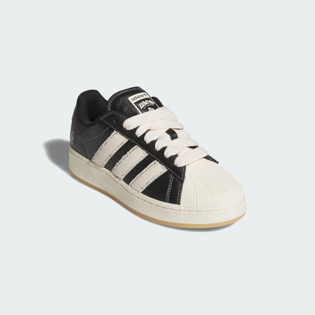 Adidas Women's DIOS SUPERSTAR XLG - Core Black / Cream White / Gold Metallic - Image 4