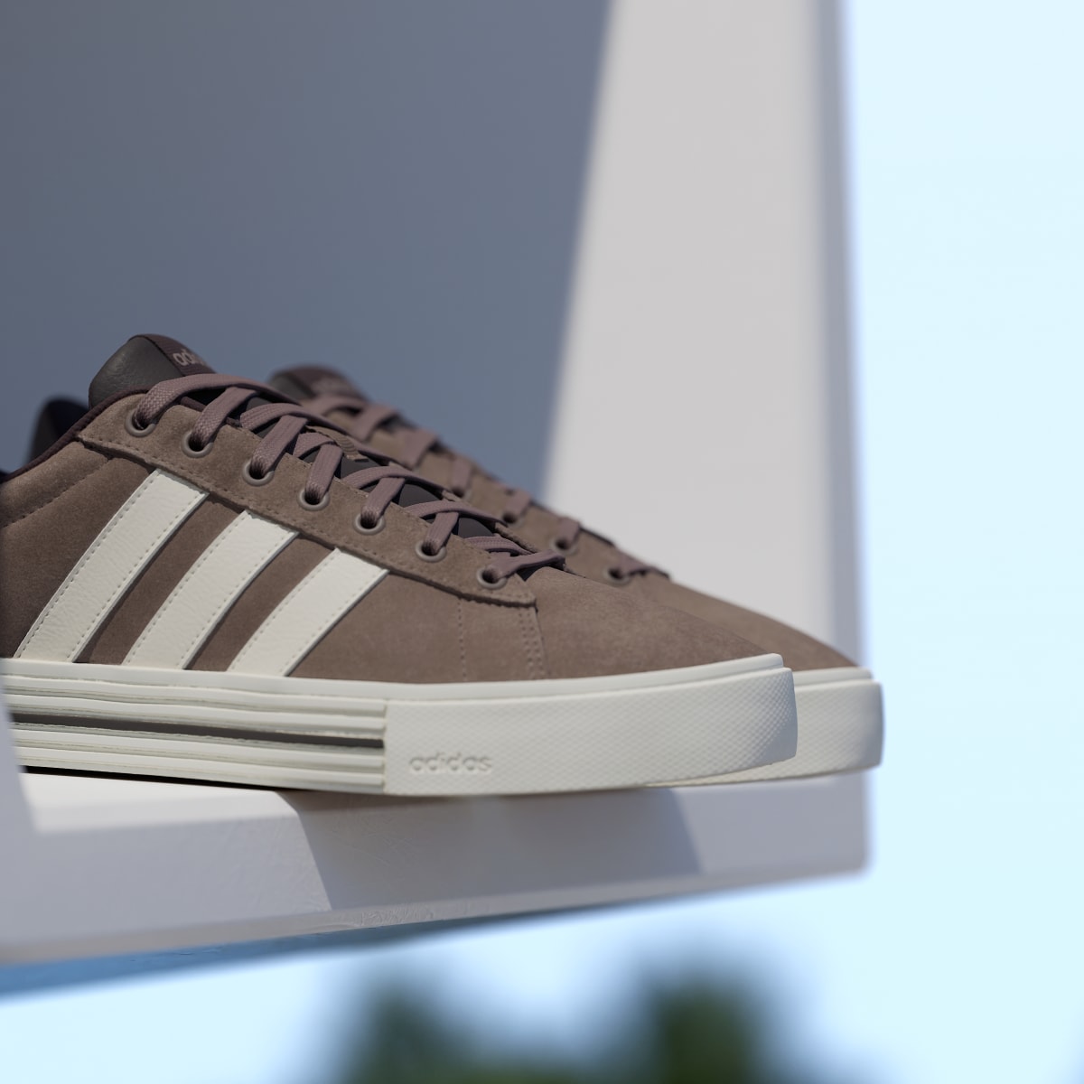 Adidas Women's Daily 4.0 Shoes - Earth Strata / Off White / Aurora Coffee - Image 10