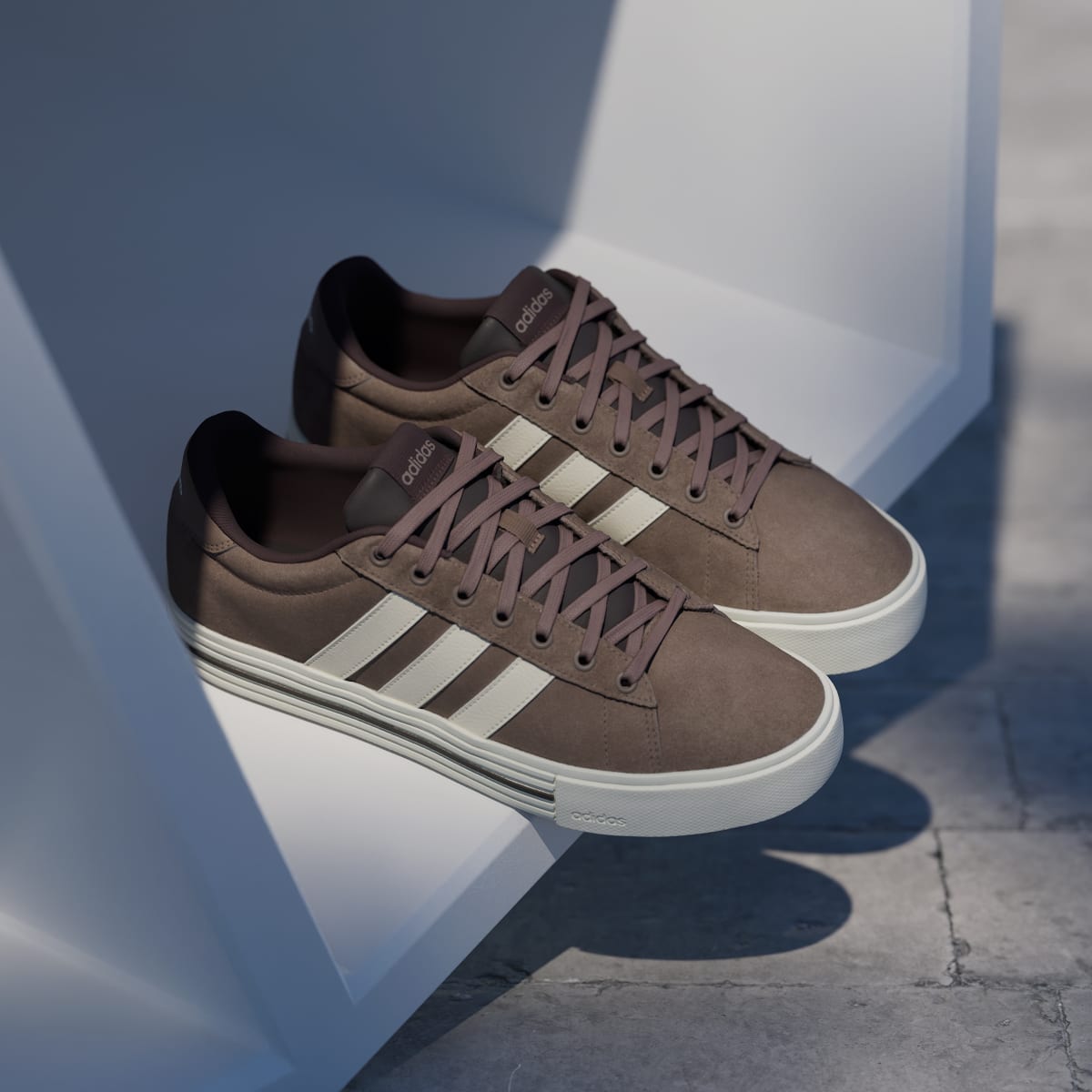 Adidas Women's Daily 4.0 Shoes - Earth Strata / Off White / Aurora Coffee - Image 5