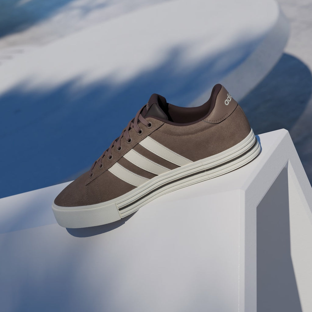Adidas Men's Daily 4.0 Shoes - Earth Strata / Off White / Aurora Coffee - Image 7