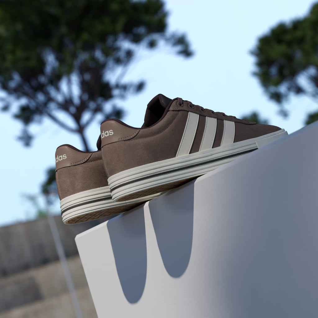 Adidas Men's Daily 4.0 Shoes - Earth Strata / Off White / Aurora Coffee - Image 8