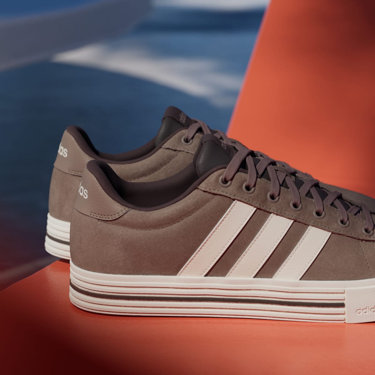 Adidas Women's Daily 4.0 Shoes - Earth Strata / Off White / Aurora Coffee - Image 9