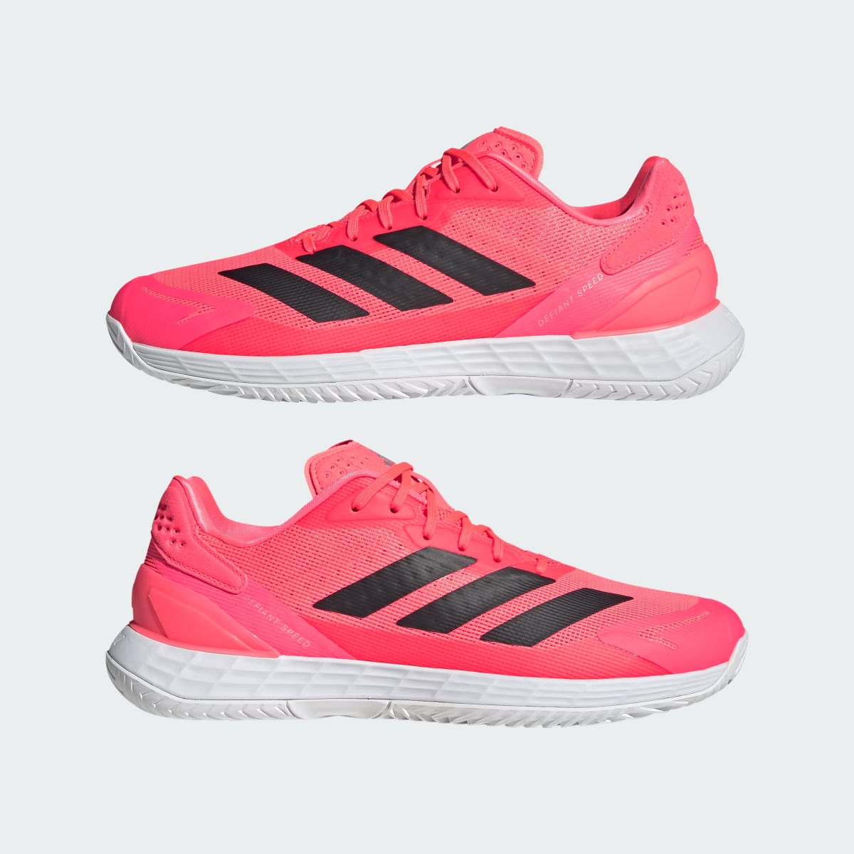 Adidas Men's Defiant Speed 2 Tennis Shoes - Solar Turbo / Core Black / Cloud White - Image 10