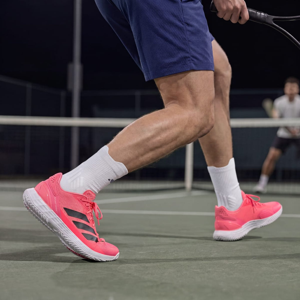 Adidas Men's Defiant Speed 2 Tennis Shoes - Solar Turbo / Core Black / Cloud White - Image 6