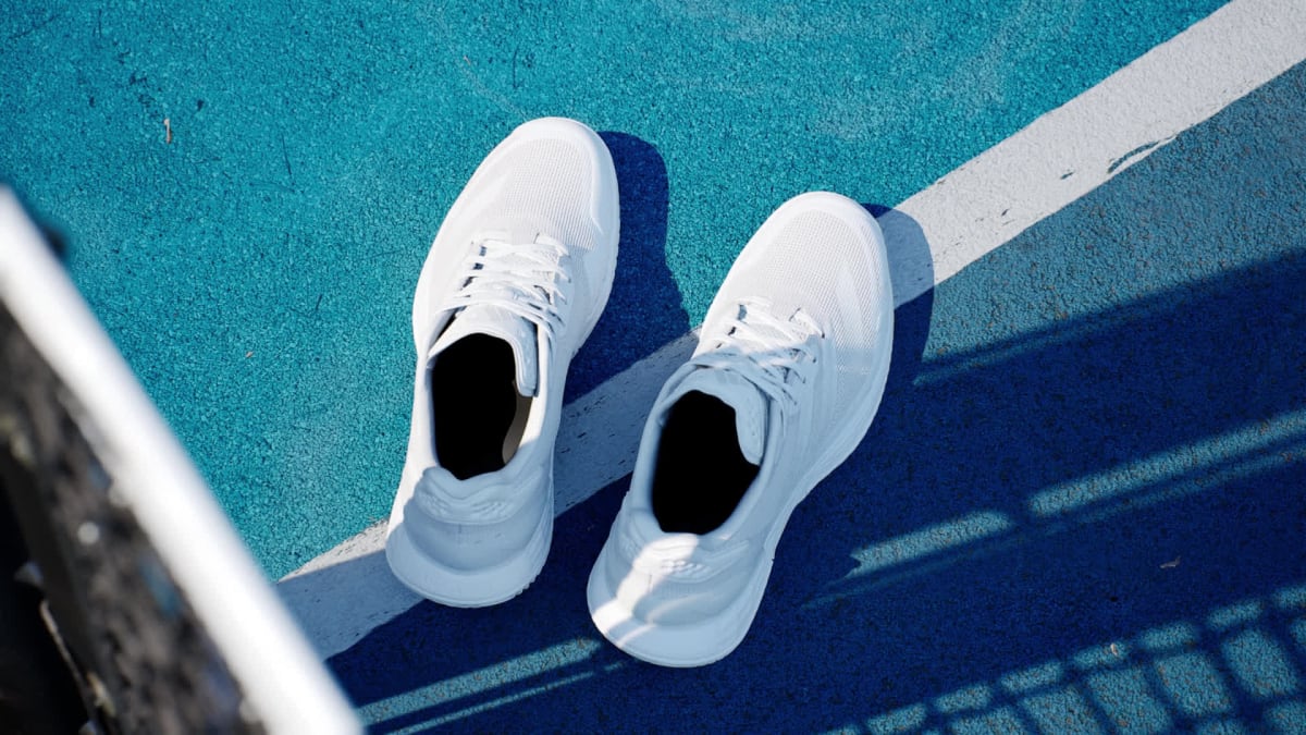 Adidas Women's Defiant Speed 2 Tennis Shoes - Cloud White / Cloud White / Grey One - Image 2