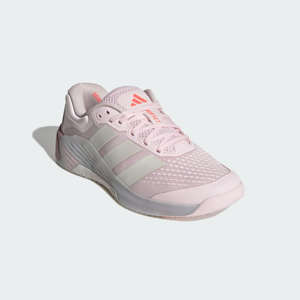 Adidas Women's Dropset 4 Power Training Shoes - Distilled Pink / Zero Metalic / Solar Turbo - Image 4