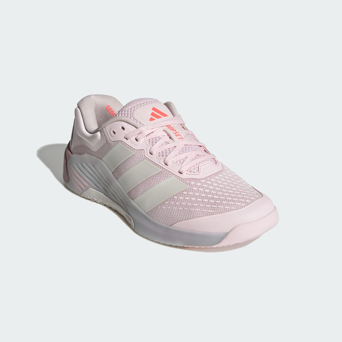 Adidas Women's Dropset 4 Power Training Shoes - Distilled Pink / Zero Metalic / Solar Turbo - Image 4