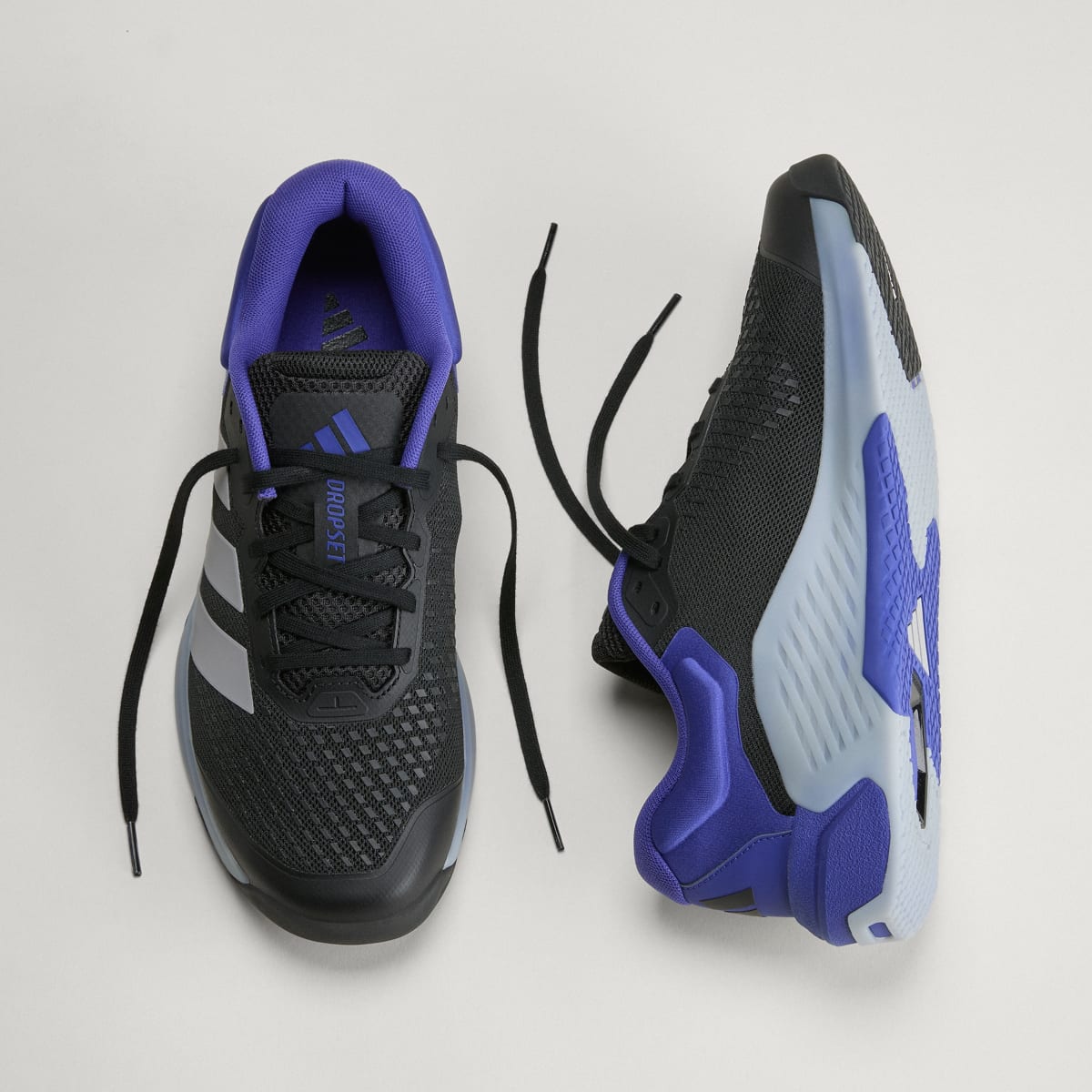 Adidas Men's Dropset 4 Training Shoes - Core Black / Halo Silver / Pure Purple - Image 4