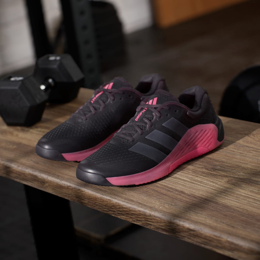 Adidas Men's Dropset 4 Training Shoes - Core Black / Grey Six / Solar Turbo - Image 5