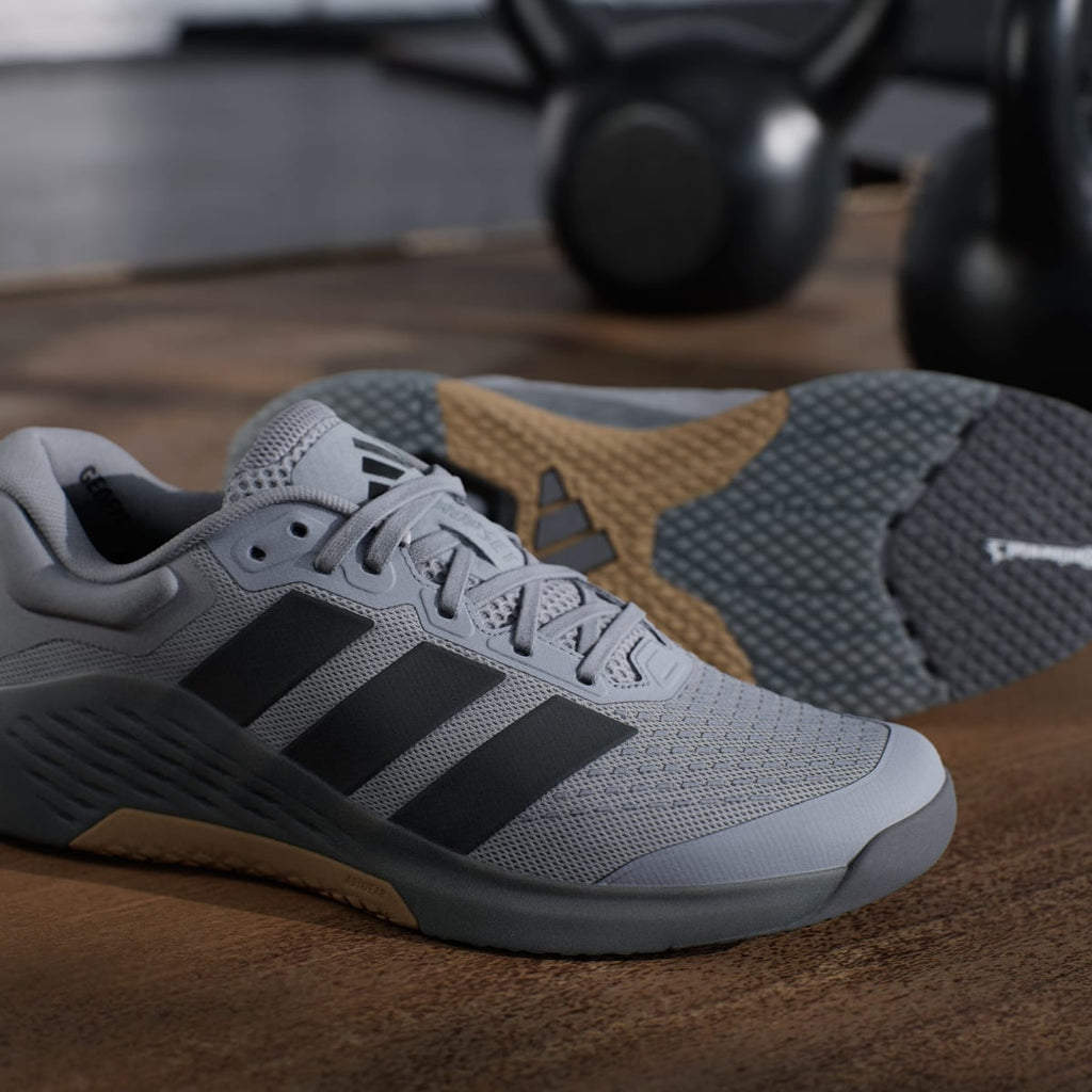Adidas Men's Dropset 4 Training Shoes - Grey / Carbon / Grey Five - Image 11