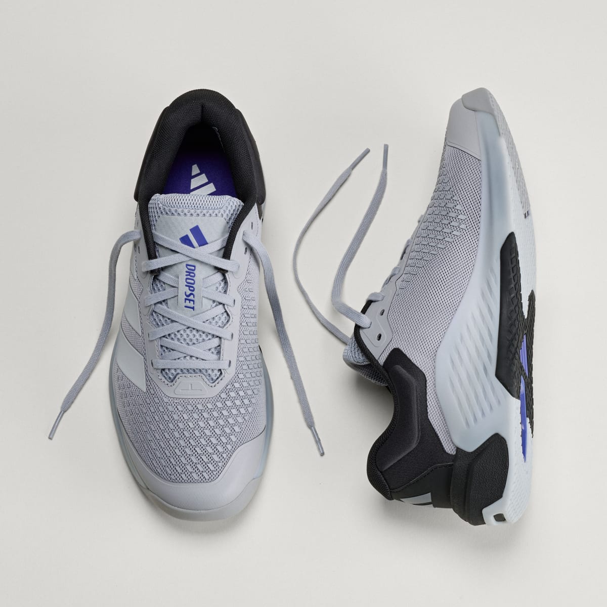 Adidas Men's Dropset 4 Training Shoes - Halo Silver / Cloud White / Core Black - Image 4
