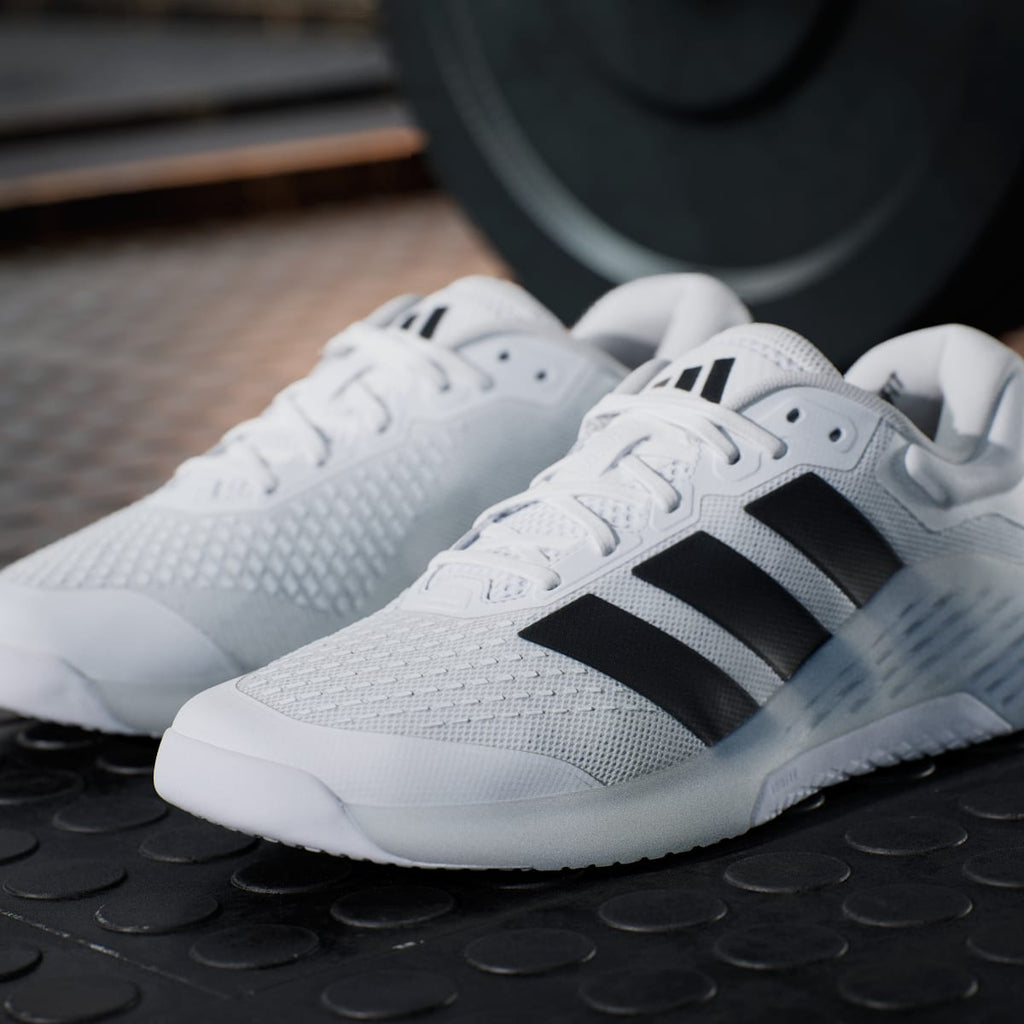 Adidas Men's Dropset 4 Training Shoes - Cloud White / Core Black / Lucid Red - Image 9