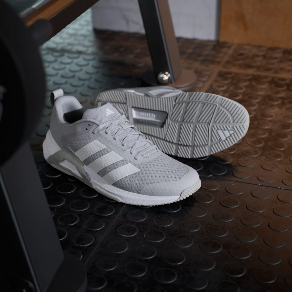 Adidas Men's Dropset Control Training Shoes - Grey Two / Cloud White / Cloud White - Image 8