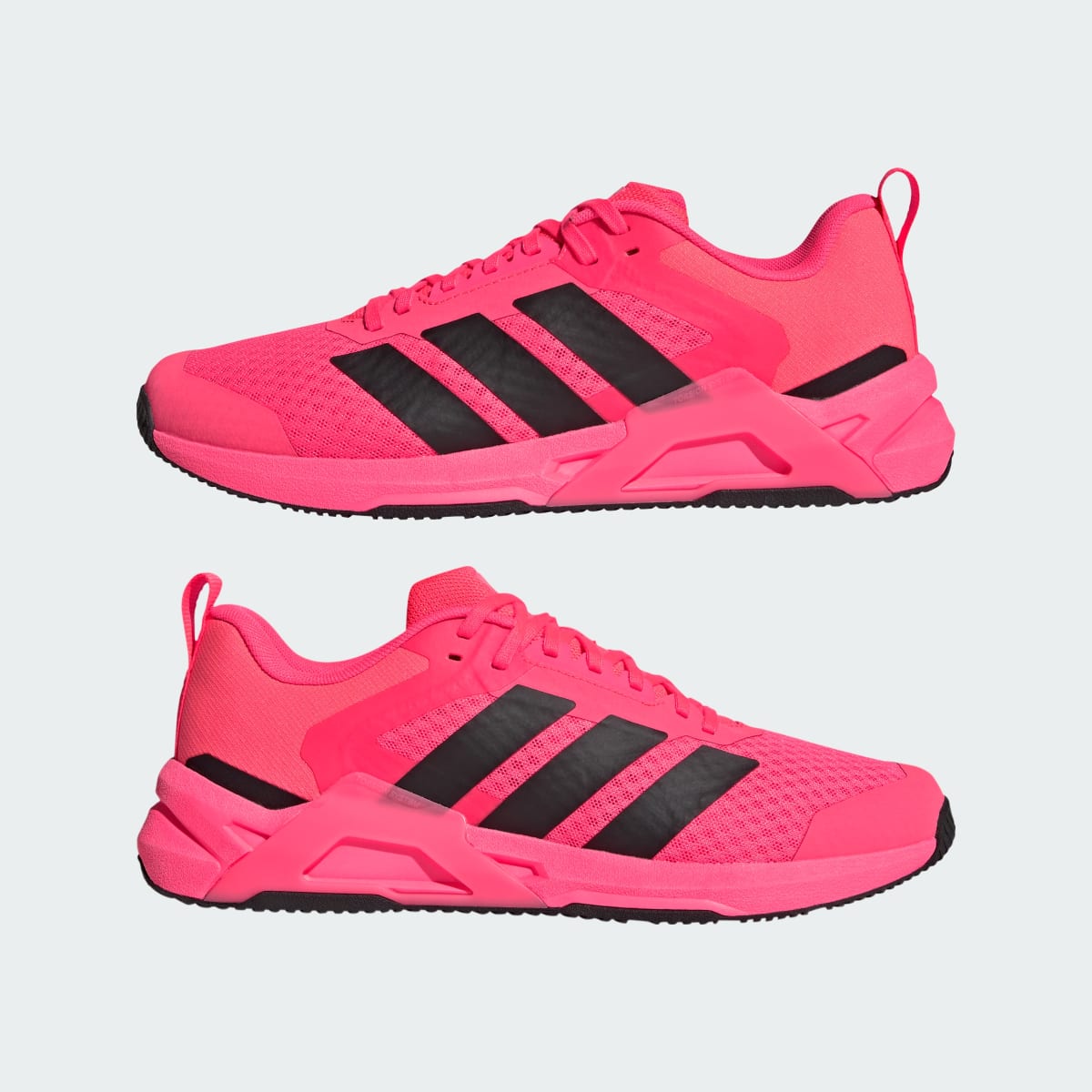 Adidas Men's Dropset Control Training Shoes - Solar Turbo / Core Black / Solar Turbo - Image 7