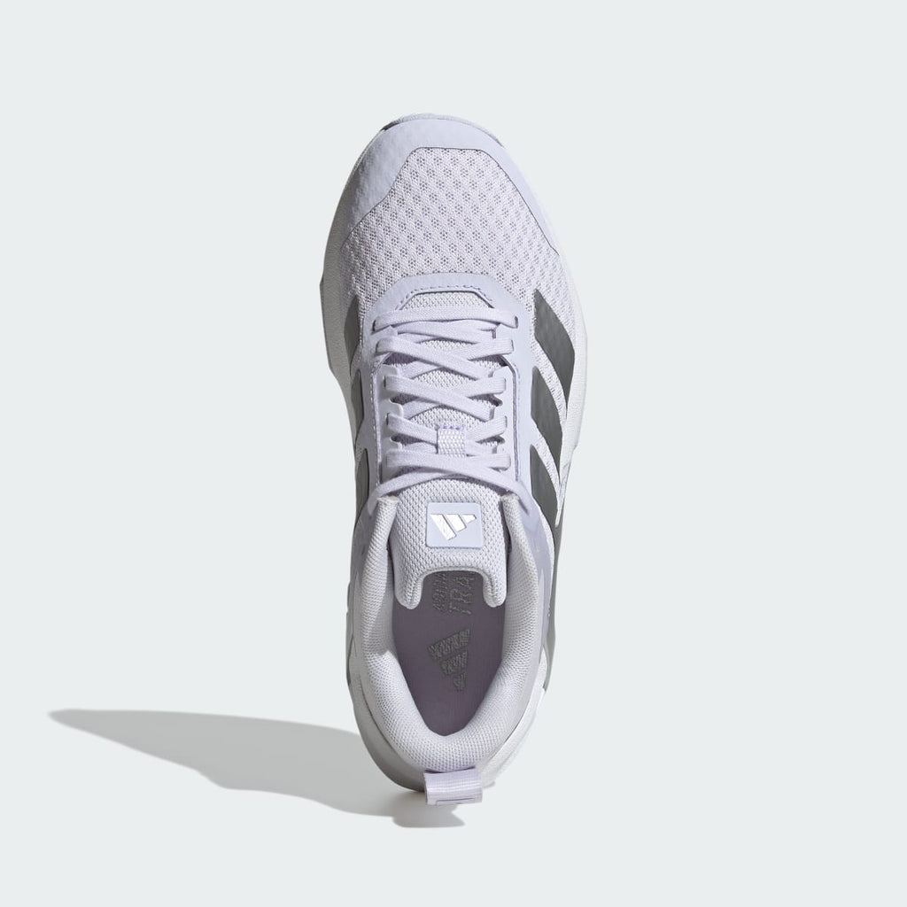 Adidas Women's Dropset Control Training Shoes - Frozen Purple / Silver Metallic / Cloud White - Image 2