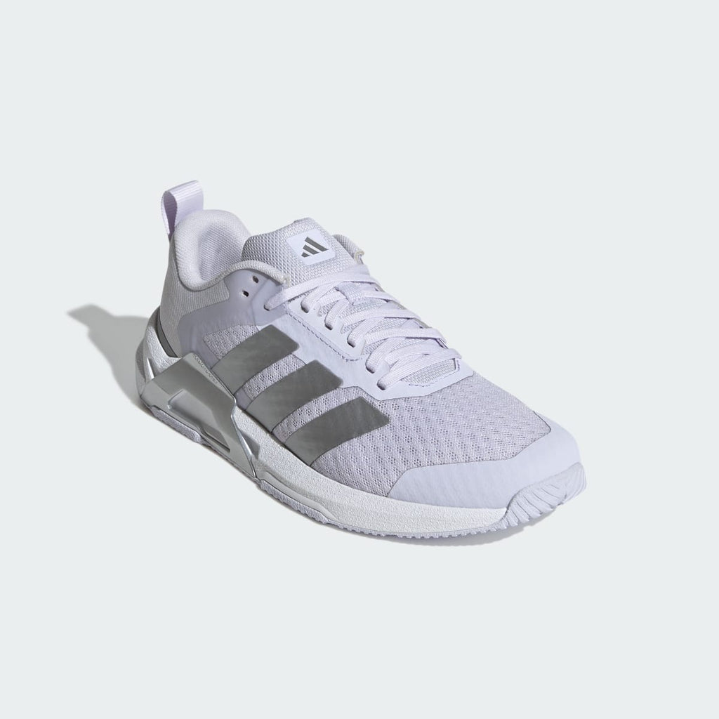 Adidas Women's Dropset Control Training Shoes - Frozen Purple / Silver Metallic / Cloud White - Image 4