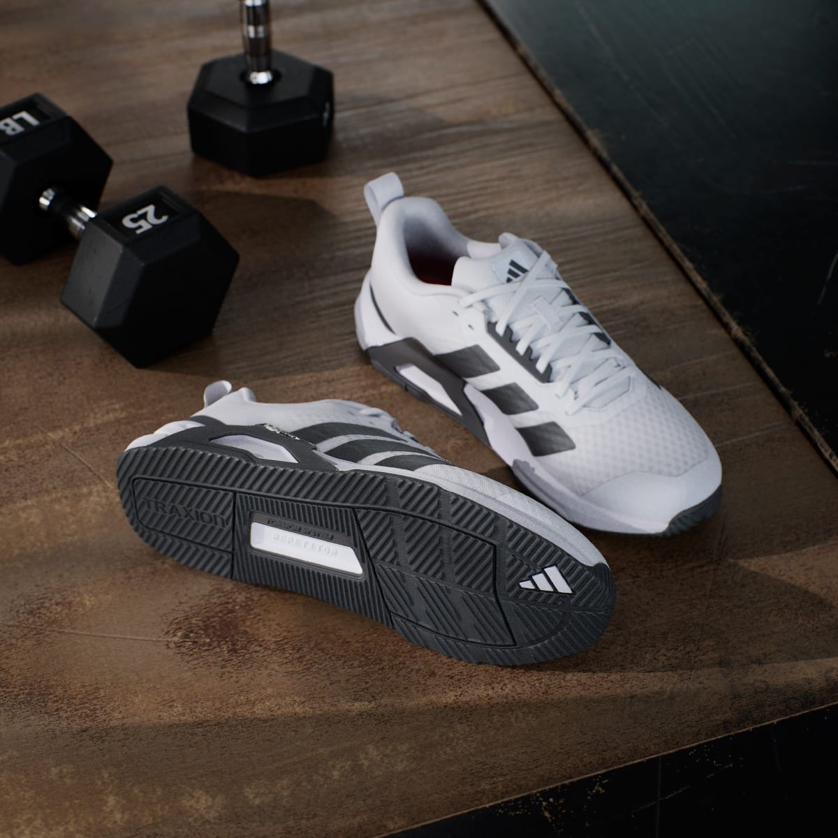 Adidas Men's Dropset Control Training Shoes - Cloud White / Core Black / Lucid Red - Image 4