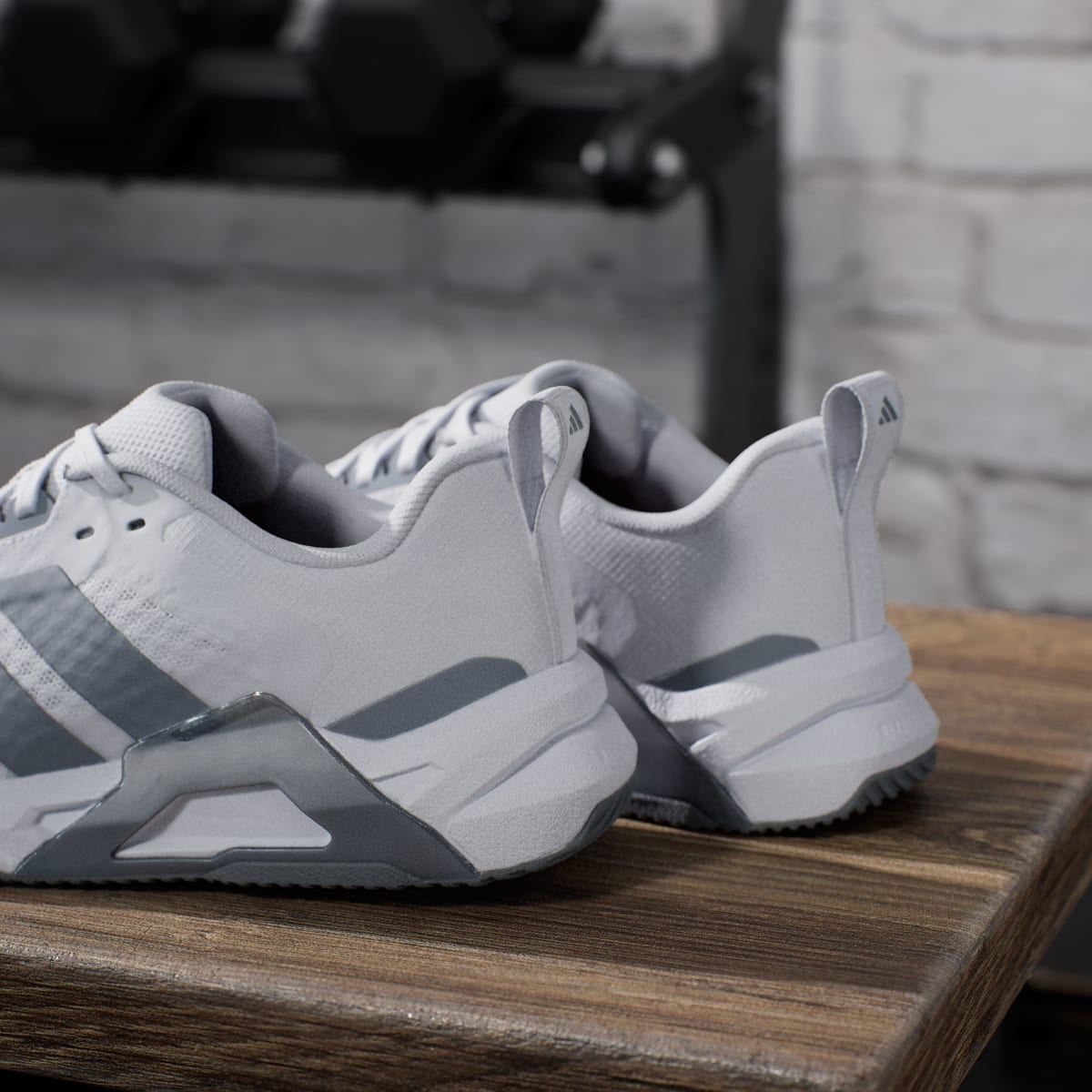 Adidas Women's Dropset Control Training Shoes - Cloud White / Grey / Lucid Red - Image 10