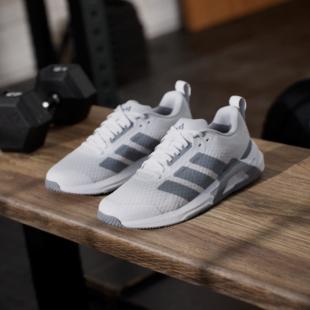 Adidas Women's Dropset Control Training Shoes - Cloud White / Grey / Lucid Red - Image 5