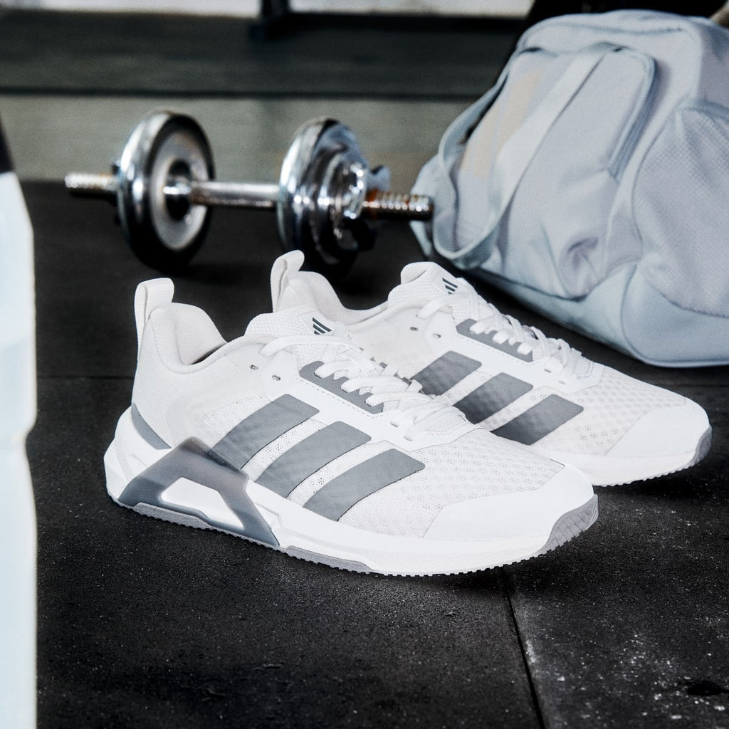 Adidas Women's Dropset Control Training Shoes - Cloud White / Grey / Lucid Red - Image 14