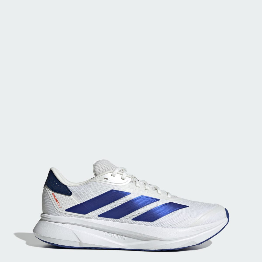 Adidas Men's Duramo SL 2 Running Shoes - Cloud White / Lucid Blue / Dark Blue - Image 1