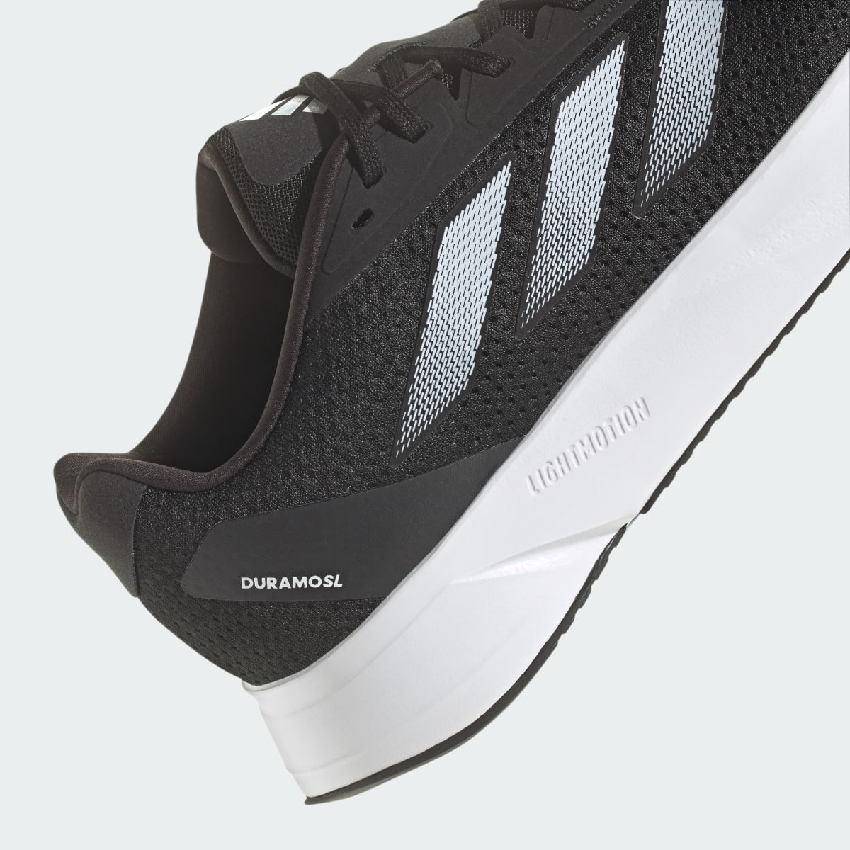 Adidas Men's Duramo SL Wide Running Shoes - Core Black / Cloud White / Carbon - Image 8