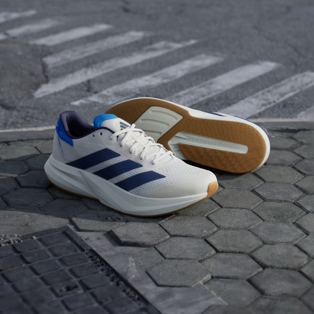 Adidas Men's Duramo Speed 2 Running Shoes - Chalk White / Shadow Navy / Ray Blue - Image 8