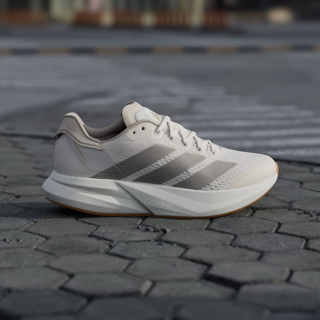 Adidas Women's Duramo Speed 2 Running Shoes - Chalk White / Cyber Metallic / Crystal Linen - Image 3