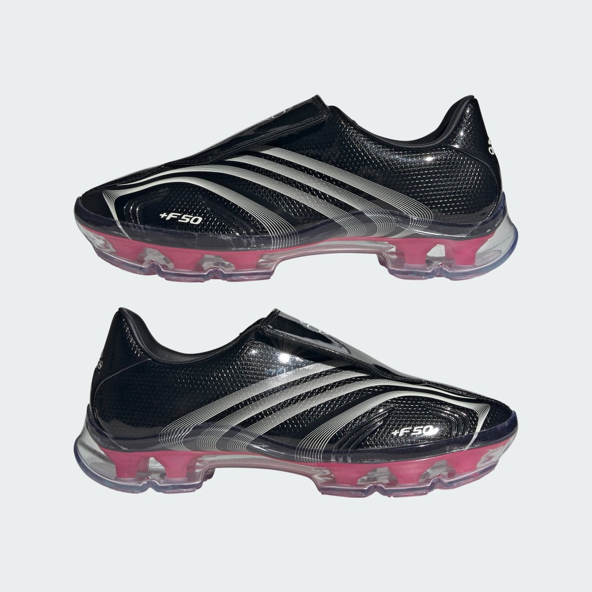 Adidas Women's F50 ADIFRAME SHOES - Core Black / Zero Metalic / Lucid Pink - Image 7