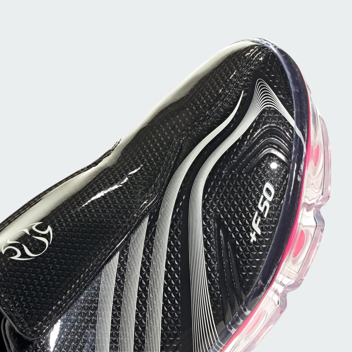 Adidas Women's F50 ADIFRAME SHOES - Core Black / Zero Metalic / Lucid Pink - Image 8