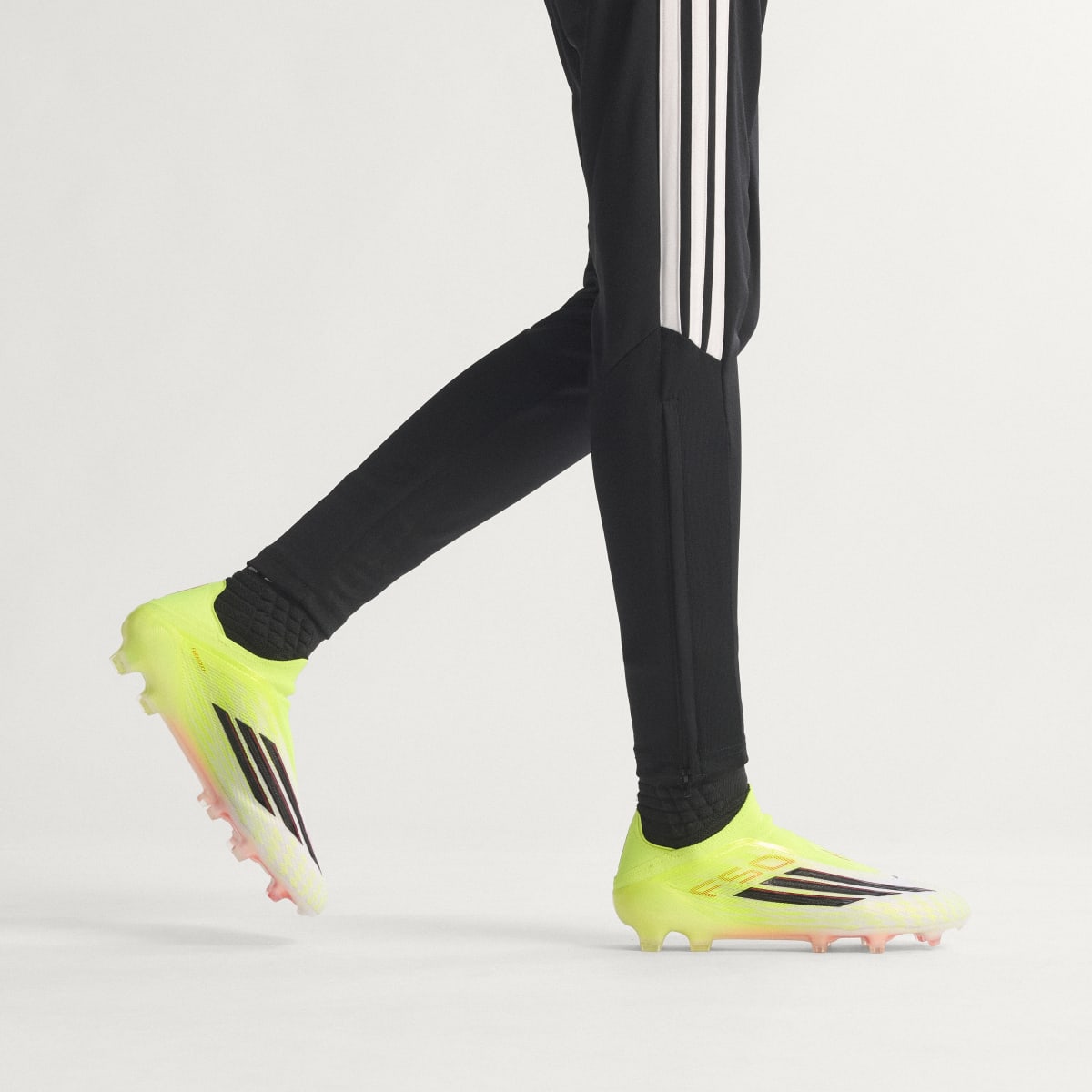 Adidas Women's F50 ELITE Laceless Firm Ground Soccer Cleats - Team Solar Yellow 2 / Core Black / Lucid Red - Image 2
