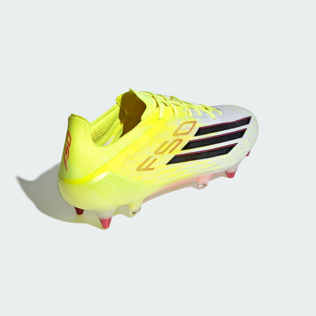 Adidas Men's F50 ELITE Soft Ground Soccer Cleats - Team Solar Yellow 2 / Core Black / Lucid Red - Image 6