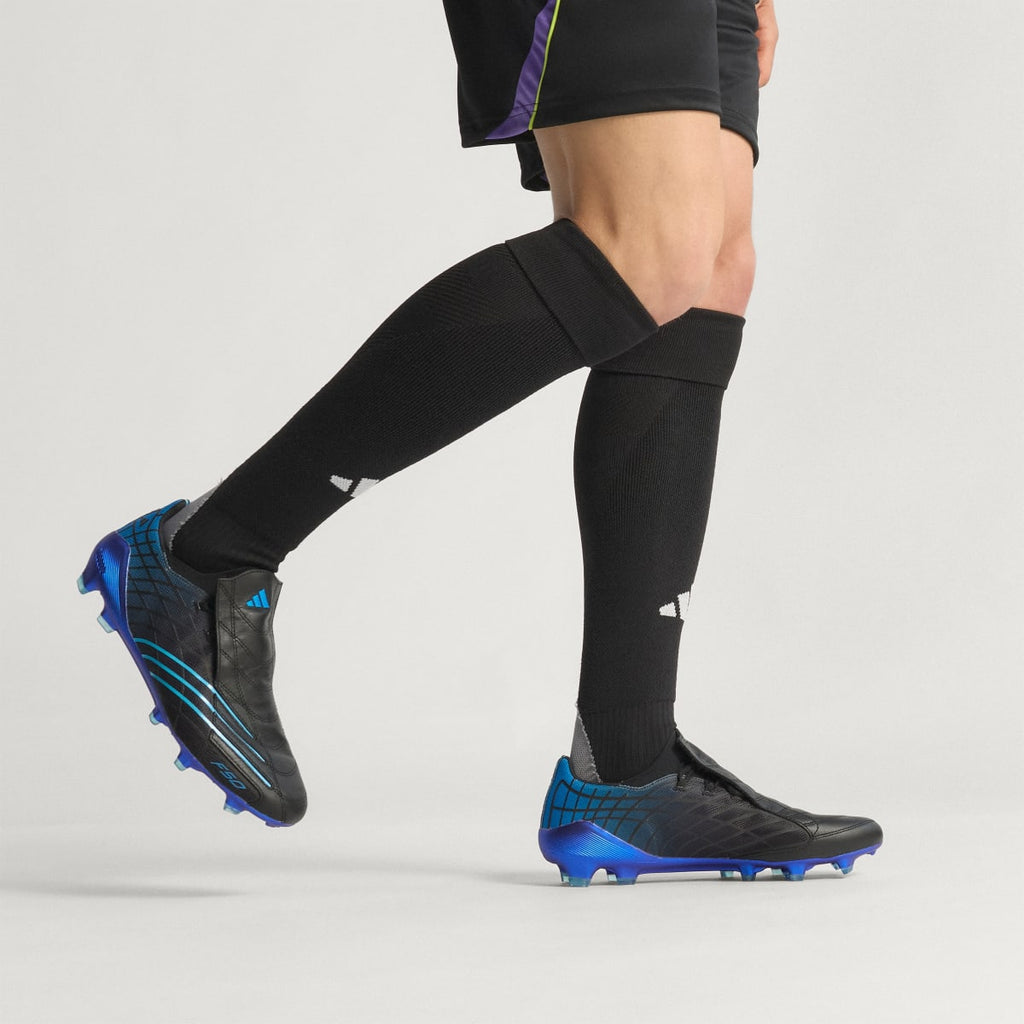 Adidas Men's F50 Elite Spider Firm Ground Cleats - Blue Rush / Sky Rush / Tech Indigo - Image 2