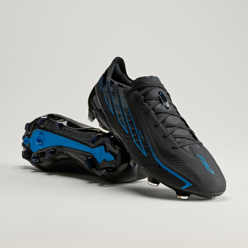 Adidas Men's F50 HYPERFAST PRO Firm Ground Soccer Cleats - Core Black / Core Black / Lucid Ray Blue - Image 1