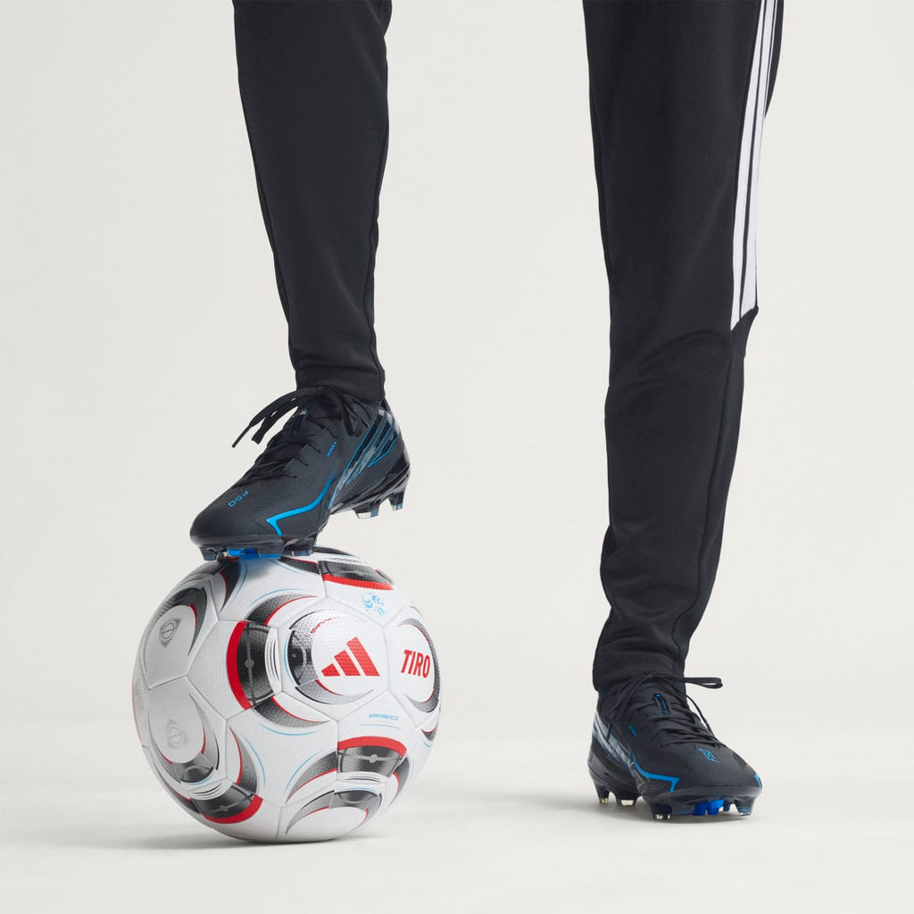 Adidas Men's F50 HYPERFAST PRO Firm Ground Soccer Cleats - Core Black / Core Black / Lucid Ray Blue - Image 2